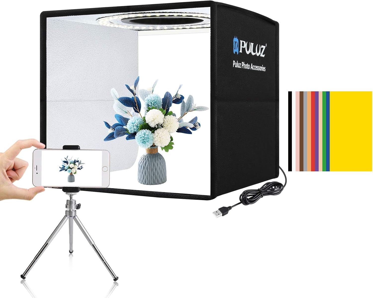 Photography Lighting App - Светодиодная RGB-панель с управлением через приложение,