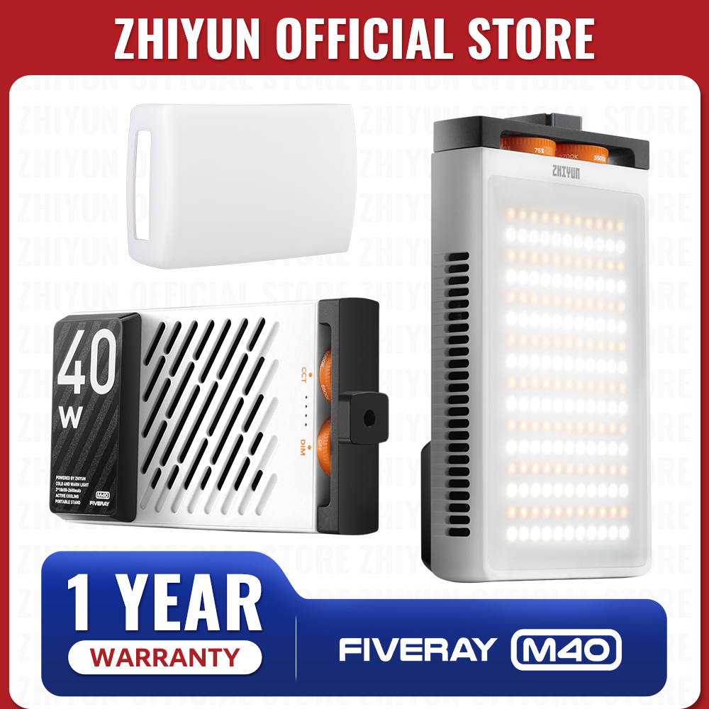 Photography Lighting For Indoor - Официальный светодиодный светильник ZHIYUN FIVERAY M40