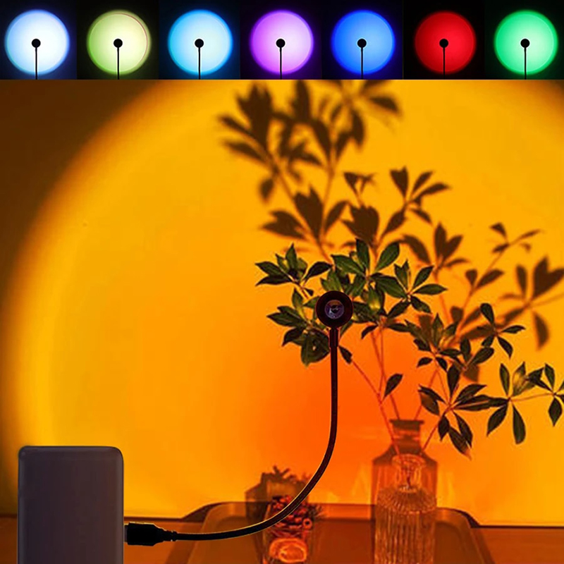 Photography Lighting Home - Светодиодная USB лампа заката, проектор, домашний