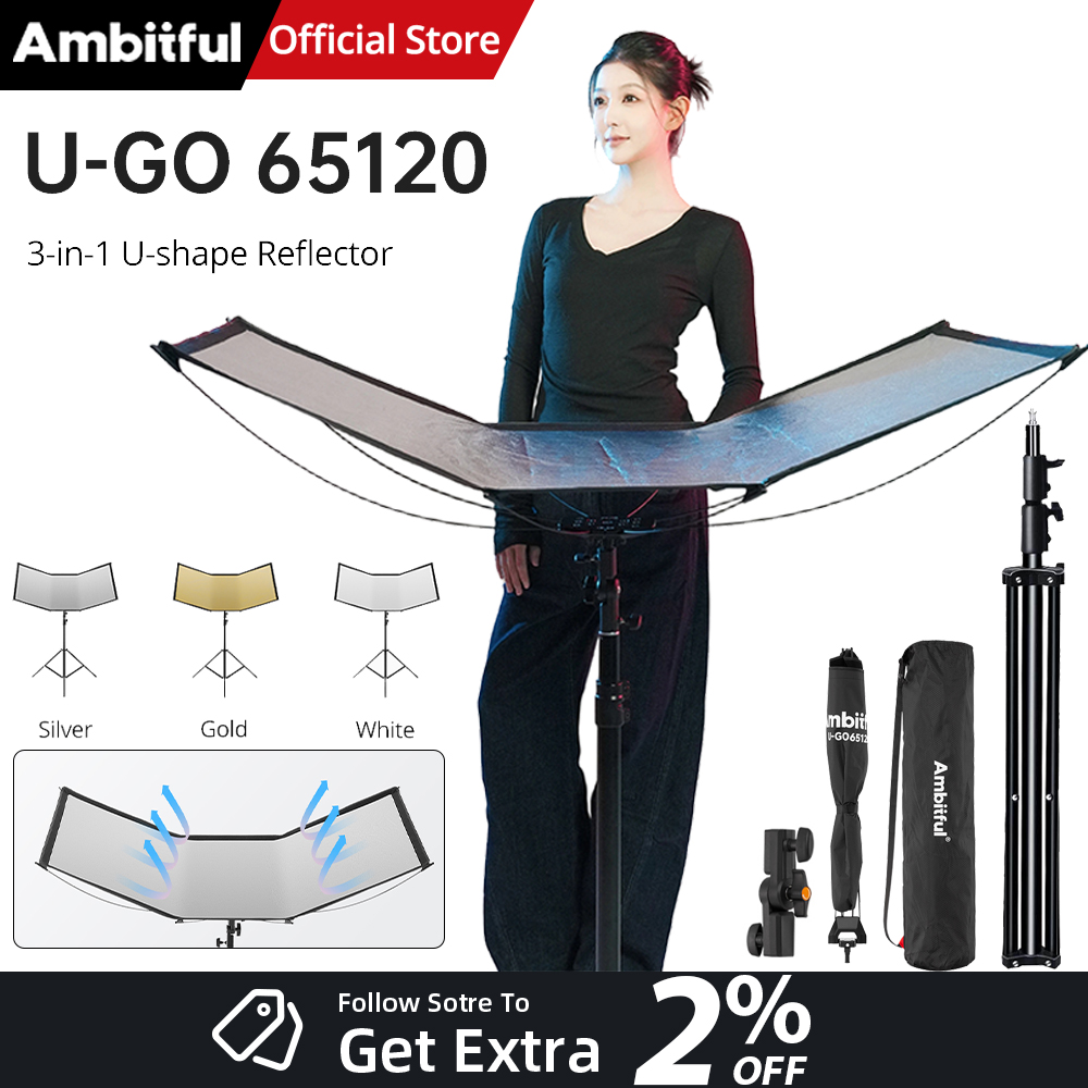Photography Lighting Types - AMBITFUL 3в1 U-образный диффузор, комплект отражателя