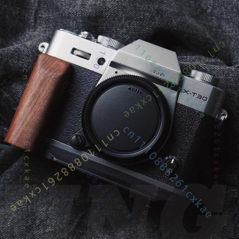 Fujifilm Camera X-T30 Ii - Деревянная рукоятка, алюминиевый L-образный кронштейн, быстросъемная