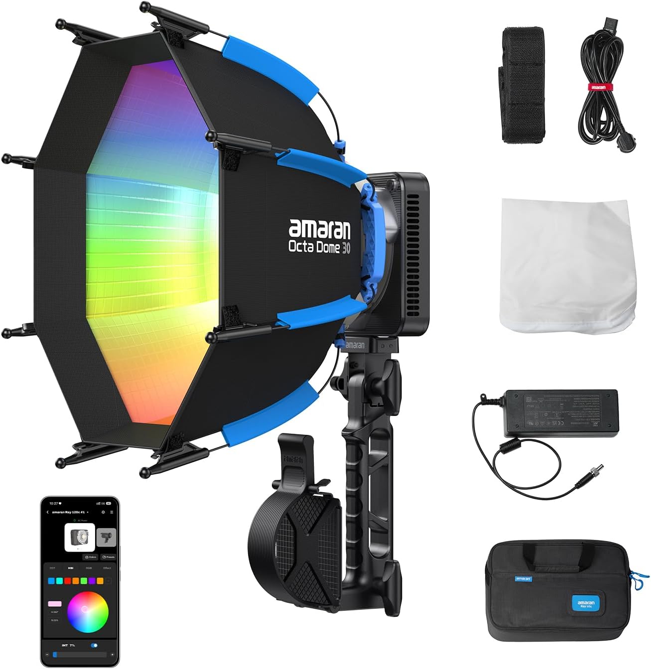 Photography Lighting App - 120-ваттный RGB LED видеосвет, портативное студийное