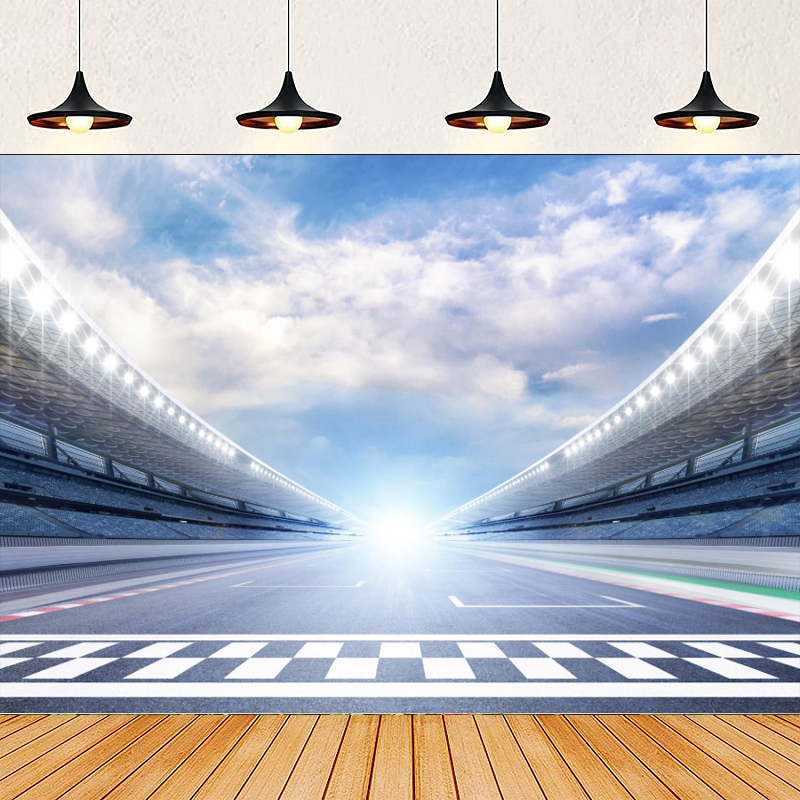 Photography Lighting Background - Фон для фотосъемки гоночных автомобилей: финишная
