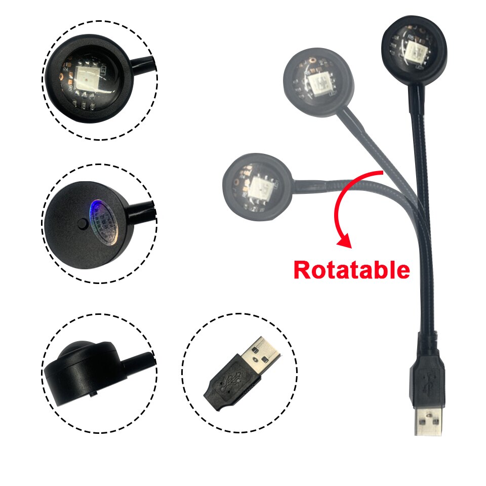 Красочная градиентная USB-ламп – обзор и цена Photography Lighting Home