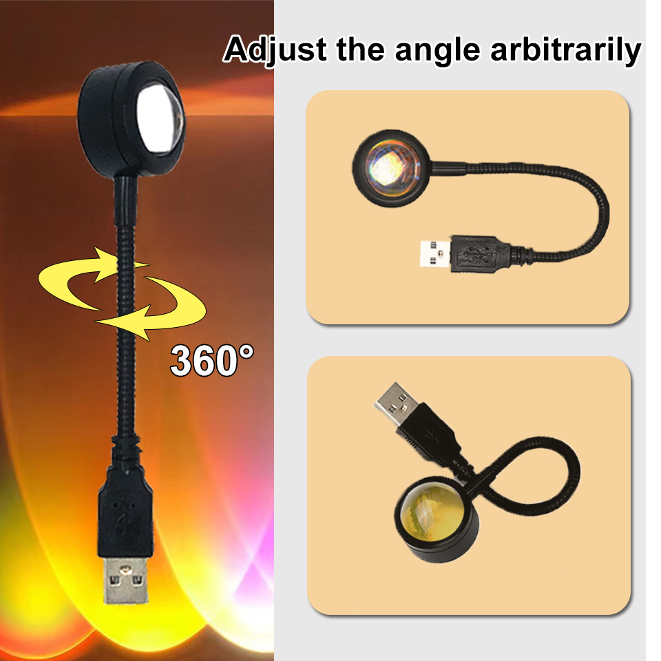 1x USB лампа заката, светодиод – обзор и цена Photography Lighting Home