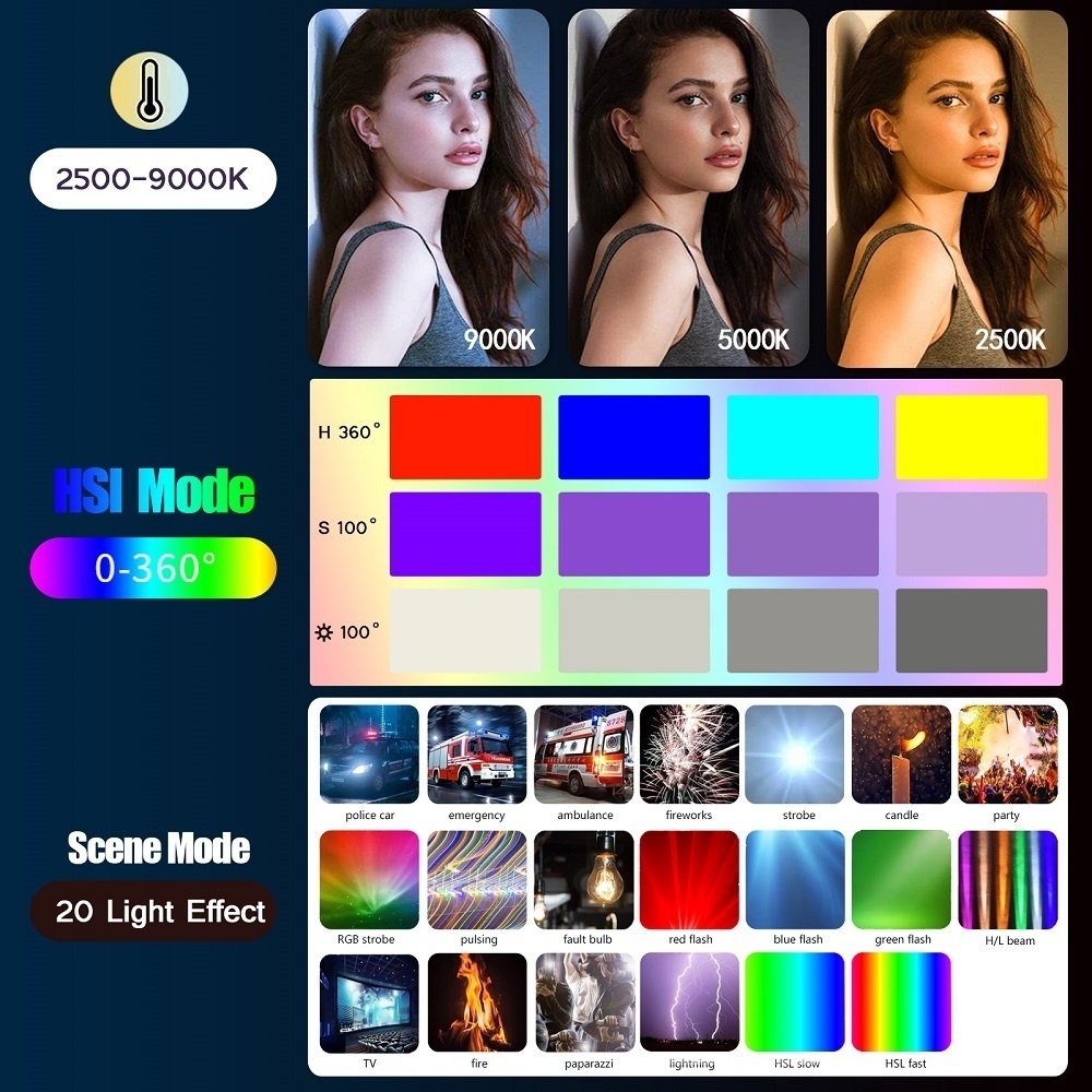 50 см RGB Stick Light Wand Лег – обзор и цена Photography Lighting Types