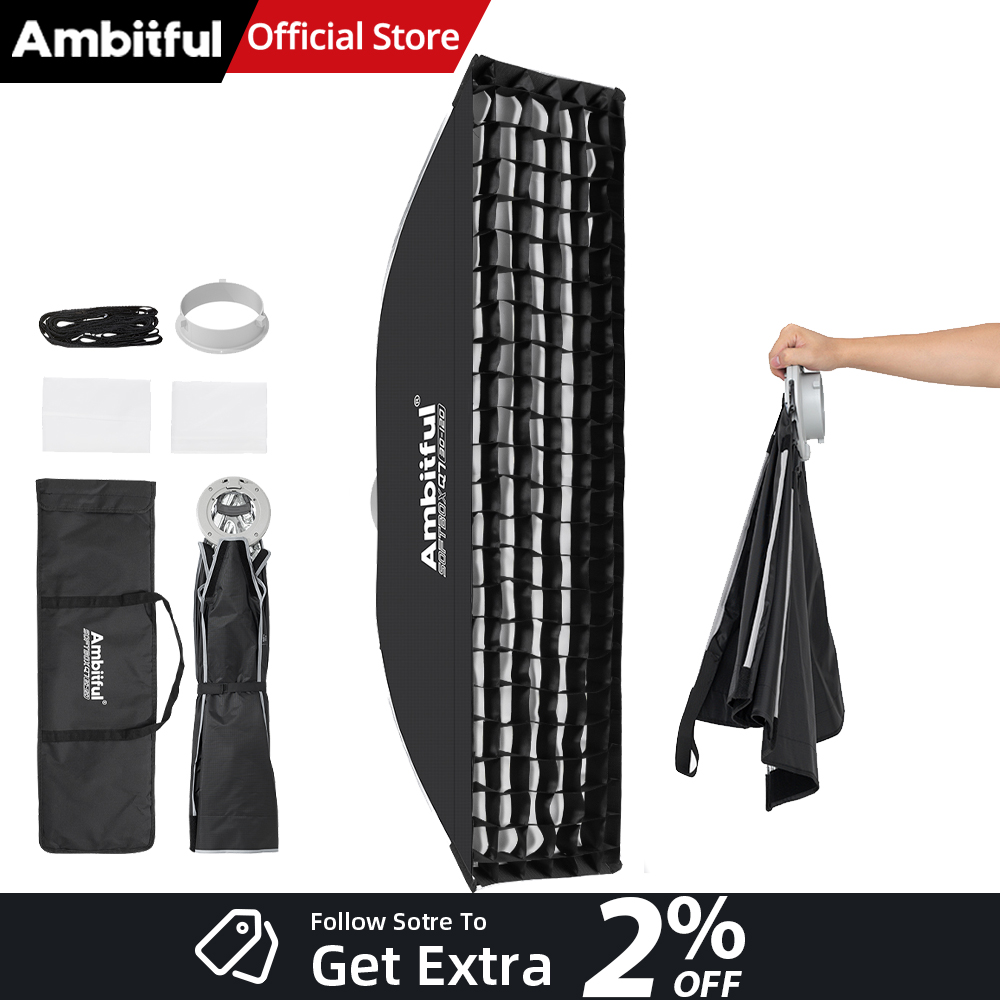 AMBITFUL Q7-II 30*120 см Студи – обзор и цена Photography Lighting Setup